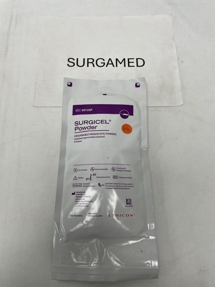 3013SP - ETHICON - Surgicel Powder Absorbable Hemostat, 3 g, ()