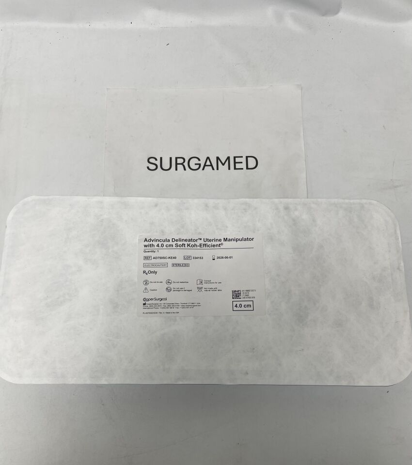 AD750SC-KE40 - COOPER SURGICAL - Advincula Delineator Uterine Manipulator 4.0cm Flexible Soft Cup Koh-Efficient, (EA)