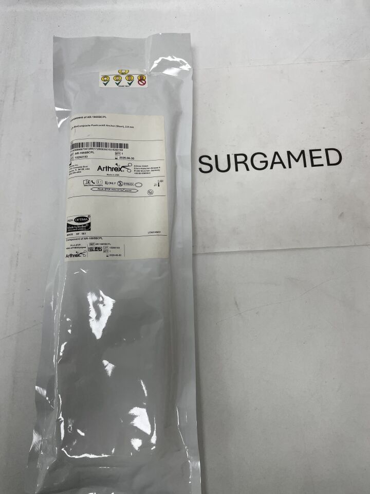 CO-AR-1665BCPL - ARTHREX - Component of AR-1665BCPL w/BioComposite PushLock Anchor (Short) 2.9mm (PART OF A KIT), (EA)