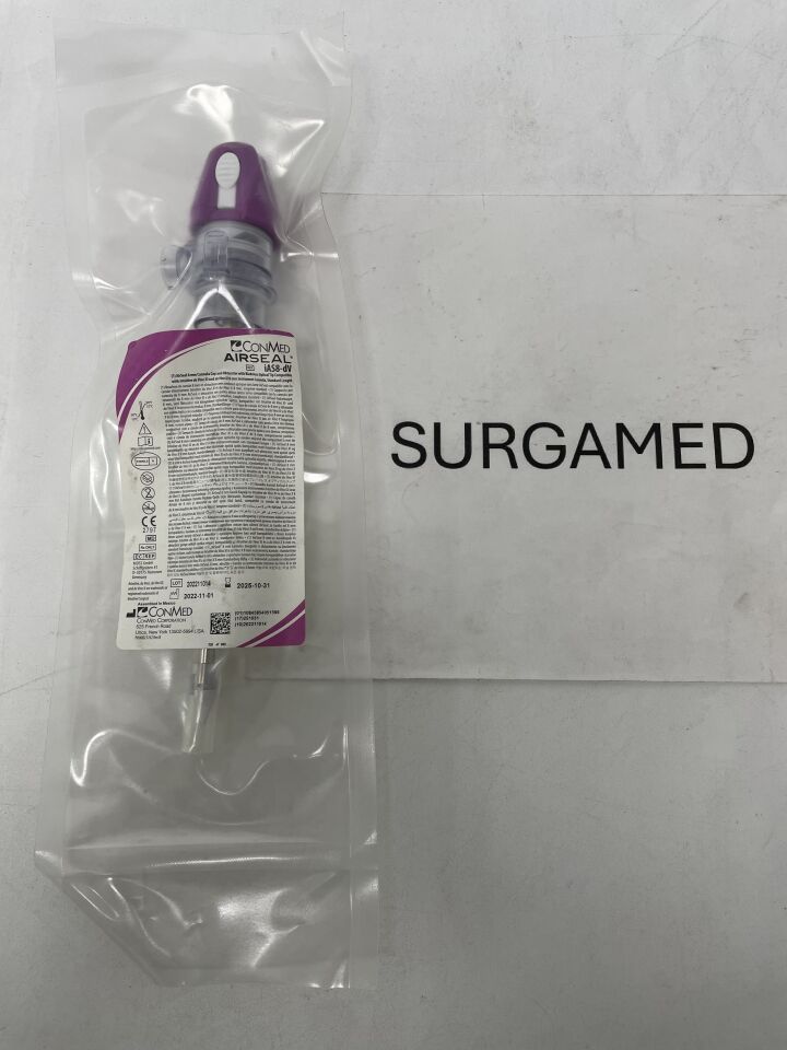 iAS8-dV - CONMED - Airseal 8mm cannula cap and obtuator with bladeless optical tip, standard length, (EA)