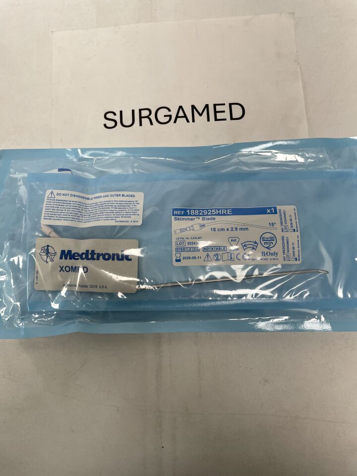 1882925HRE - MEDTRONIC - 2.9mm Rotatable Skimmer Angle-Tip Blade: 18cm, (EA)