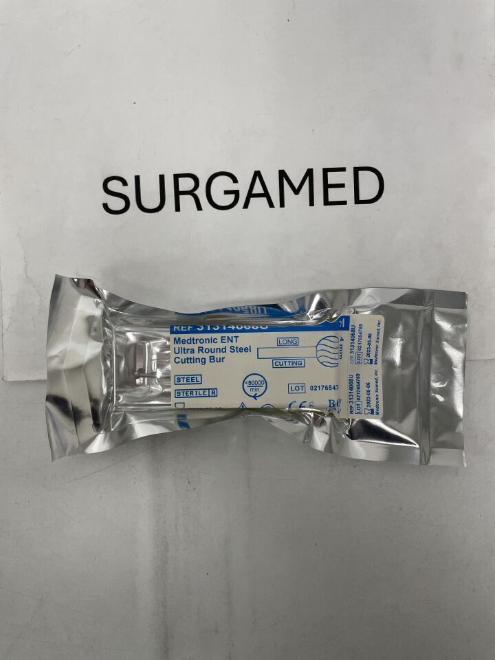 31314068U - MEDTRONIC - ENT Ultra Round Steel Cutting Bur 4mm, (EA)