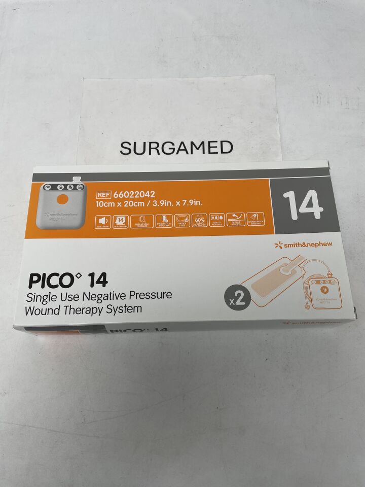 66022042 - SMITH & NEPHEW - PICO 14 NPWT System w/Two Dressings, 10cm x 20cm - Negative Pressure Wound Therapy, NPWT, (BX/1)
