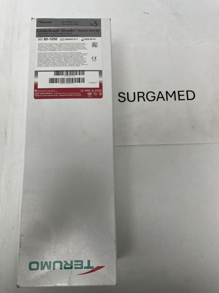 80-1050 - TERUMO - Glidesheath Slender A-Kit 5F X 10CM, 20G, (BX/5)