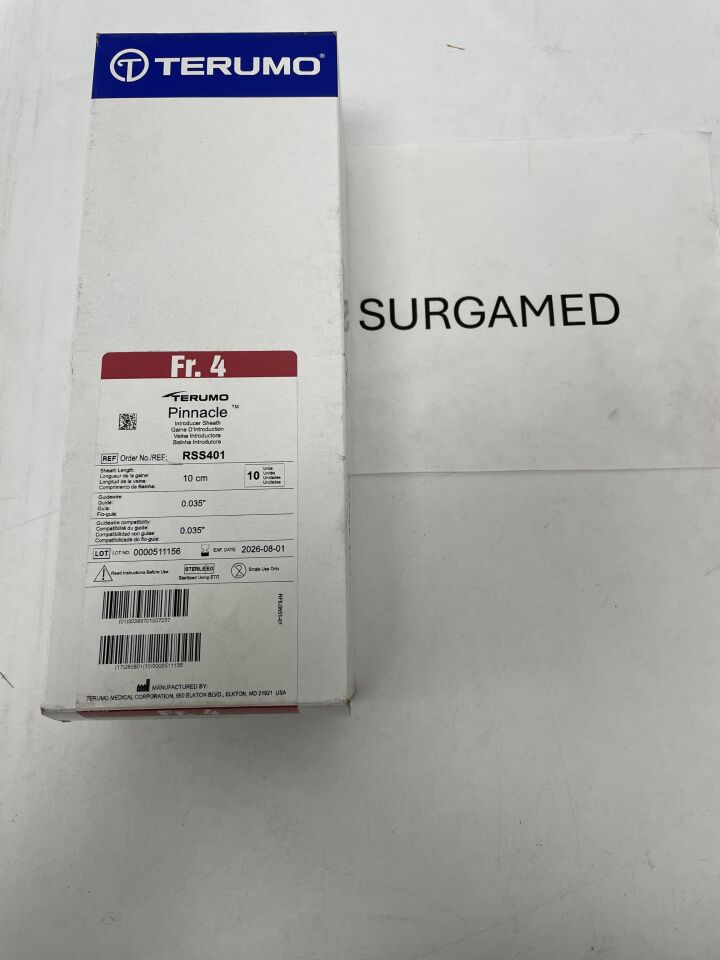 RSS401 - TERUMO - Pinnacle Destination Renal Guiding Sheath - 6Fr x 45cm x .038", (BX/10)