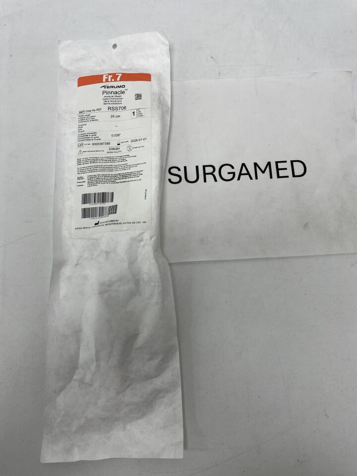 RSS706 - TERUMO - Pinnacle Coronary Introducer Sheath, 7 Fr ID x 25 cm Length, (EA)