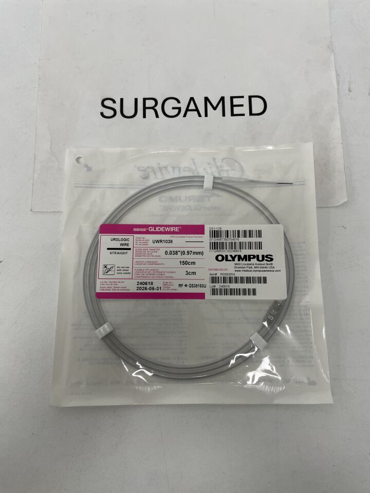 UWR1038 - TERUMO - Radifocus Glidewire - Straight, Urologic Wire - .038" x 150cm x 3cm, ()