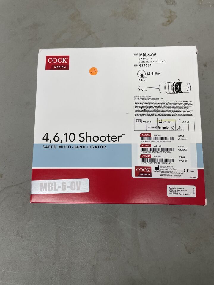 G24654 - COOK - Six Shooter Saeed Multi-Band Ligator: 9.5-11.5mm (4,6,10 Shooter), (BX/1)