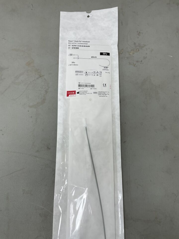 G10384 - COOK - Flexor Balkin Guiding Sheath w/Check-Flo Valve 7F x 40cm, (EA)