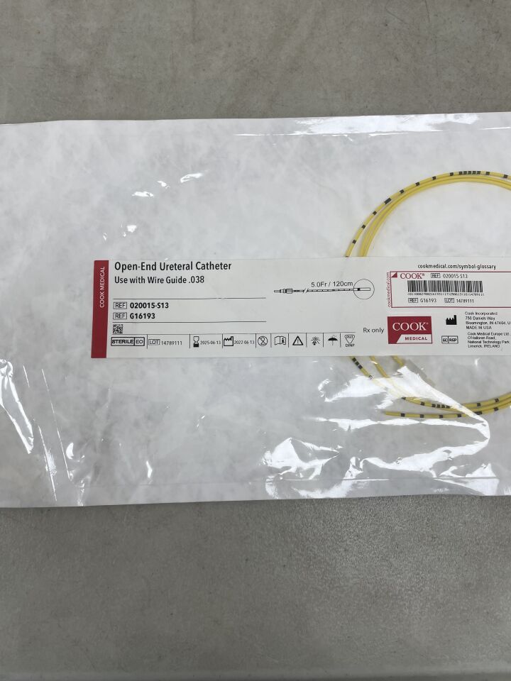 G16193 - COOK - Open-End Ureteral Catheter, 5F x 120cm, (EA)