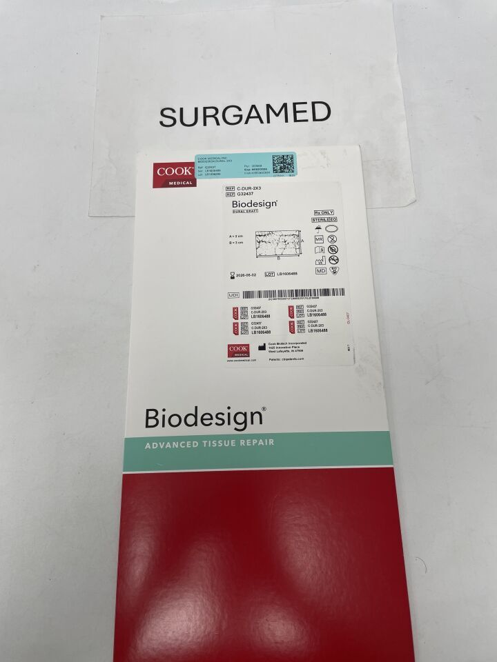 G32437 - COOK - Biodesign Dural Graft, 2cm x 3cm, (BX/1)