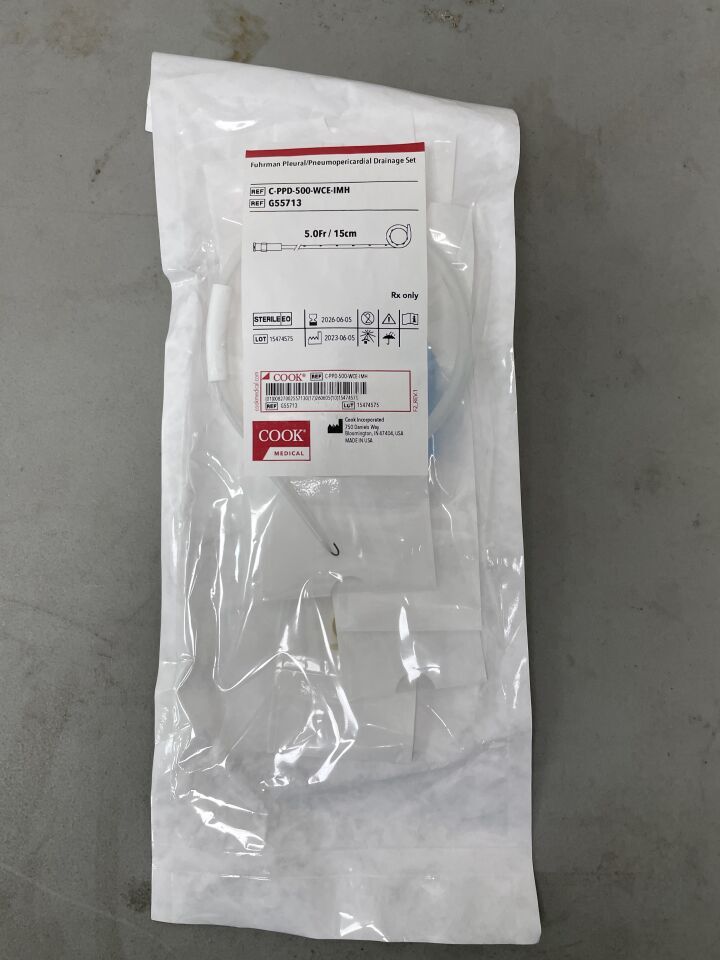 G55713 - COOK - Fuhrman Pleural/Pneumopericardial Drainage Set, (EA)
