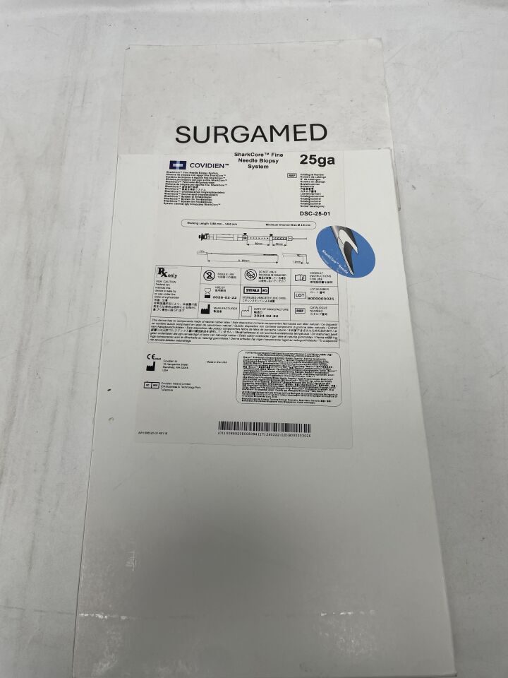 DSC-25-01 - COVIDIEN - Sharkcore Fine Needle Biopsy System, 25G, (BX/1)