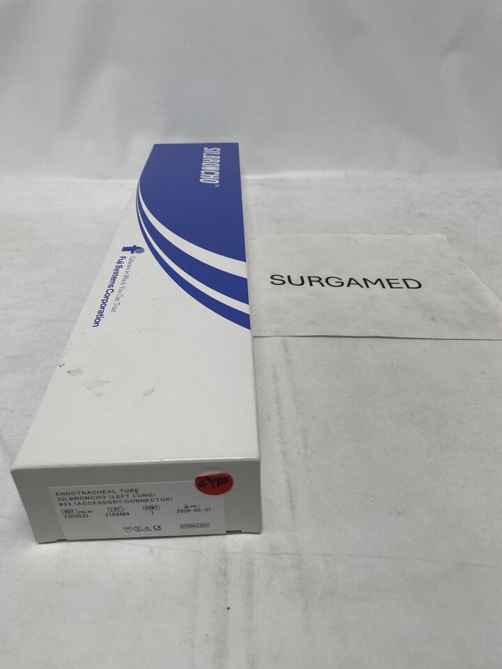 1203533 - FUJI - Silbroncho Double Lumen Endotracheal Tube (#33 Left Lung), (BX/1)