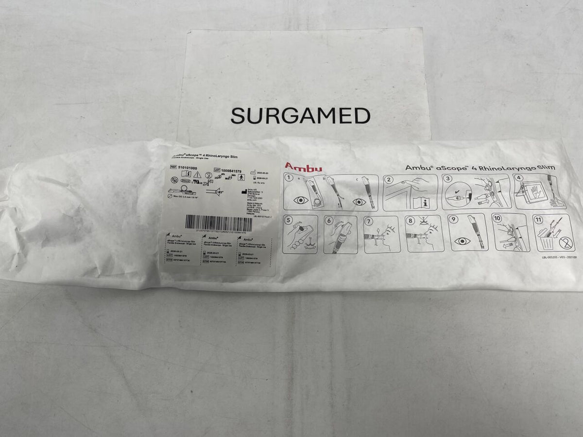 510101000 - AMBU - aScope 4 RhinoLaryngo Slim Flexible Video Rhinolaryngoscope Single Use 3.0mm, (EA)