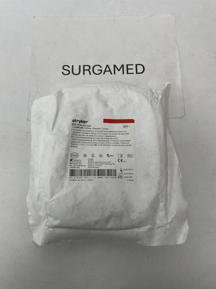 0450-000-200 - STRYKER - CrossFlow Outflow Cassette Tubing, (EA)