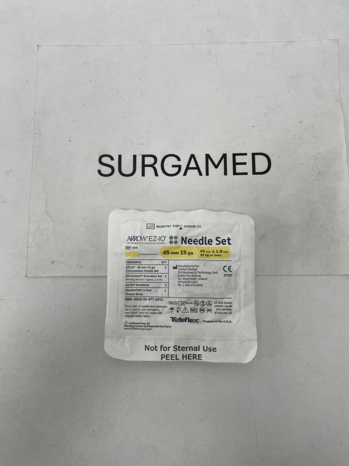 9079 - TELEFLEX - Arrow EZ-IO Needle Set 45mm x 15G, (EA)