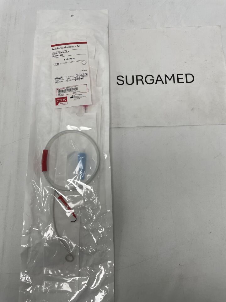 G02433 - COOK - Lock Pericardiocentesis Set 8.3F 40cm, (EA)