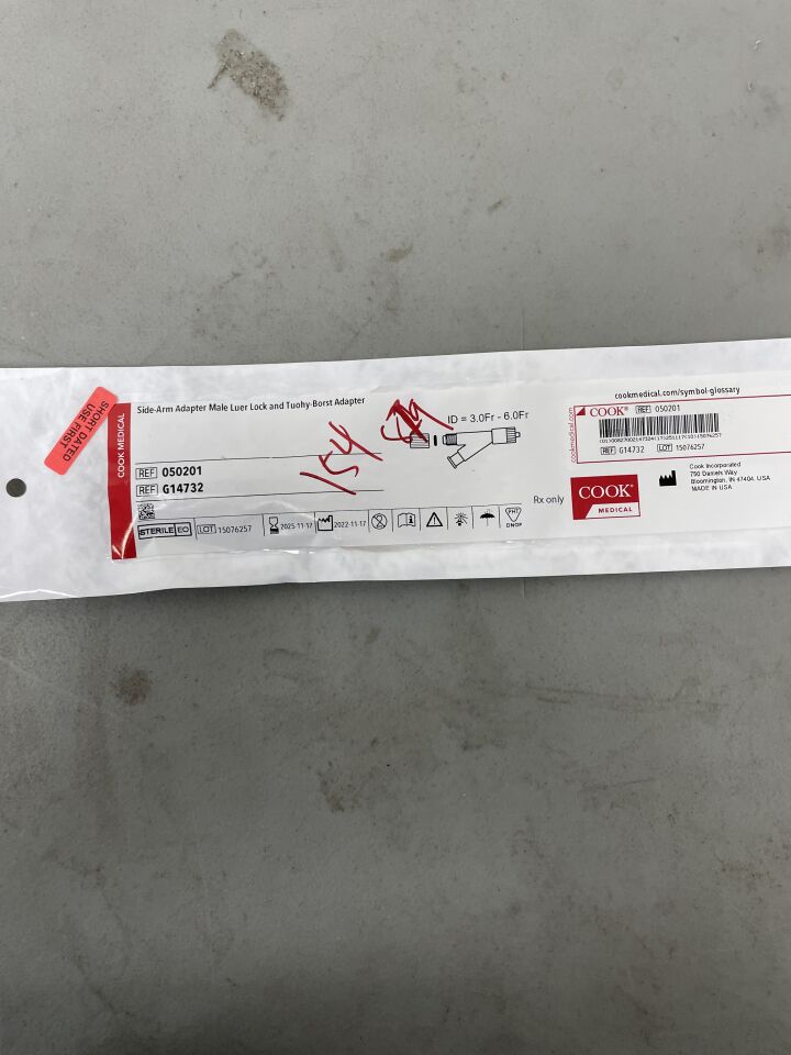 G14732 - COOK - Side-Arm Fitting 3F-6F, (EA)