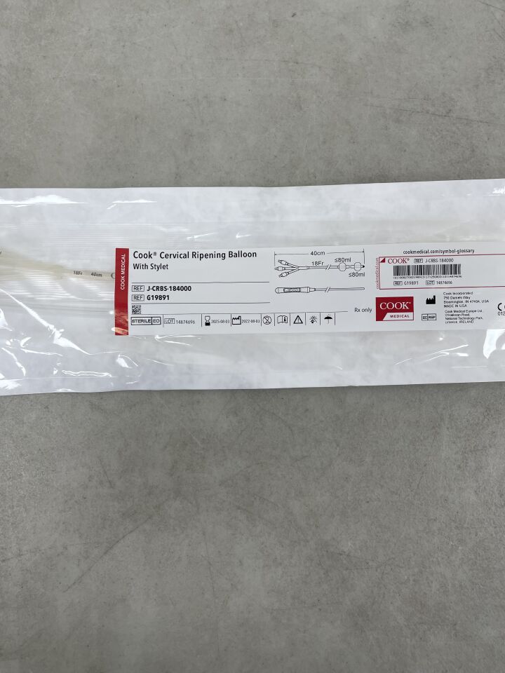 G19891 - COOK - Cook Cervical Ripening Balloon with Stylet, 18Fr x 40cm, ()