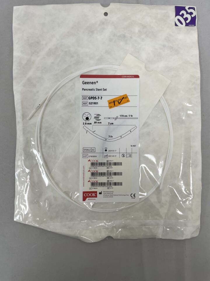 G21901 - COOK - Geenen Pancreatic Stent Set, (EA)