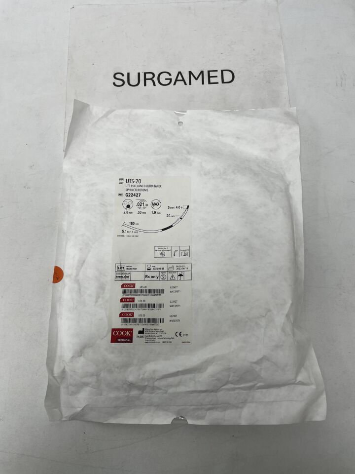 G22427 - COOK - UTS Ultra Taper Sphincterotome 5-4F x 200cm, (EA)