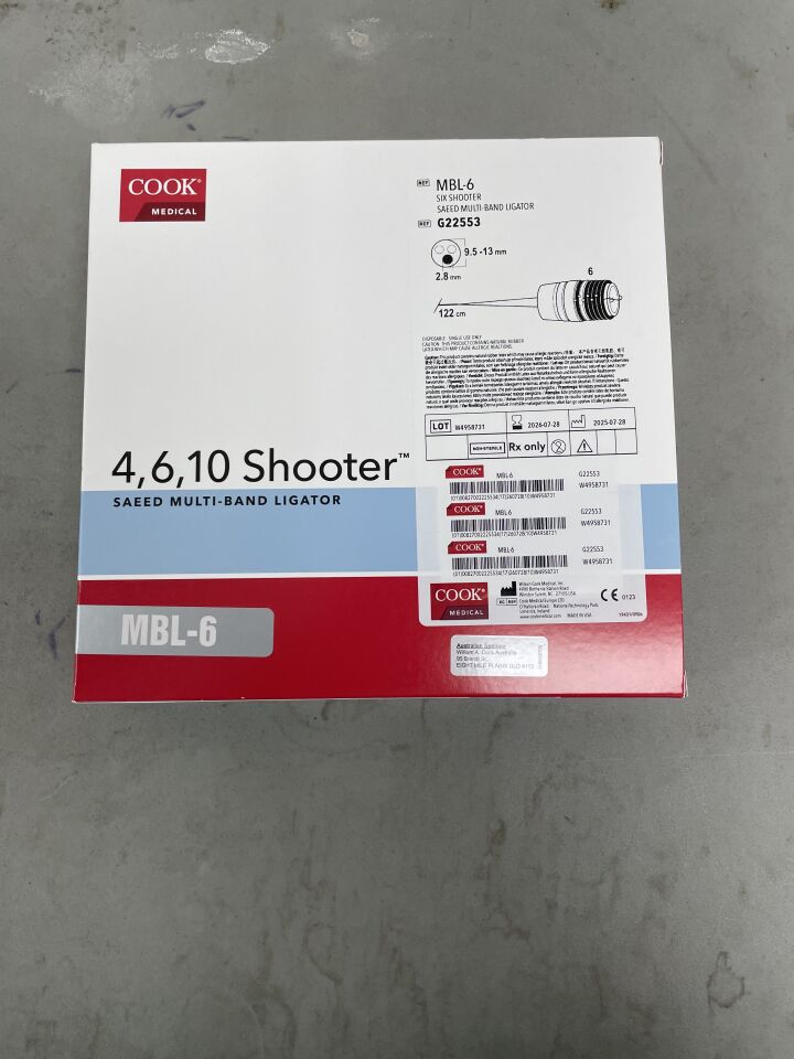 G22553 - COOK - Six Shooter Saeed Multi-Band Ligator: 9.5-13.0mm (4,6,10 Shooter), (BX/1)