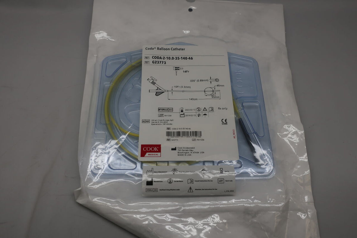 G23773 - COOK - Coda Balloon Catheter - 10Fr x 140cm, ()