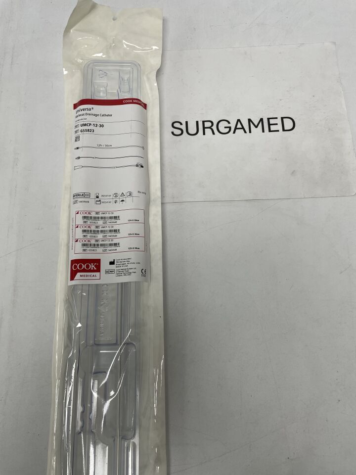 G55823 - COOK - Universa Malecot Drainage Catheter Suprapubic Set 12F X 30CM, (EA)