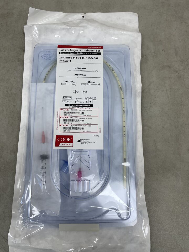 G57614 - COOK - Retrograde Intubation Set 14F x 70cm, (EA)