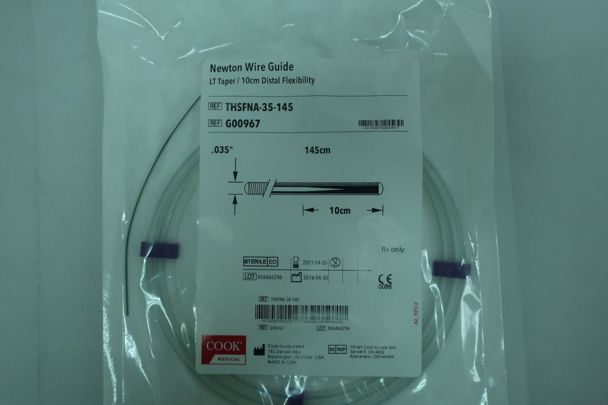 G00967 - COOK - fixed-core wire guide, straight: 0.018" x 80cm, (EA)