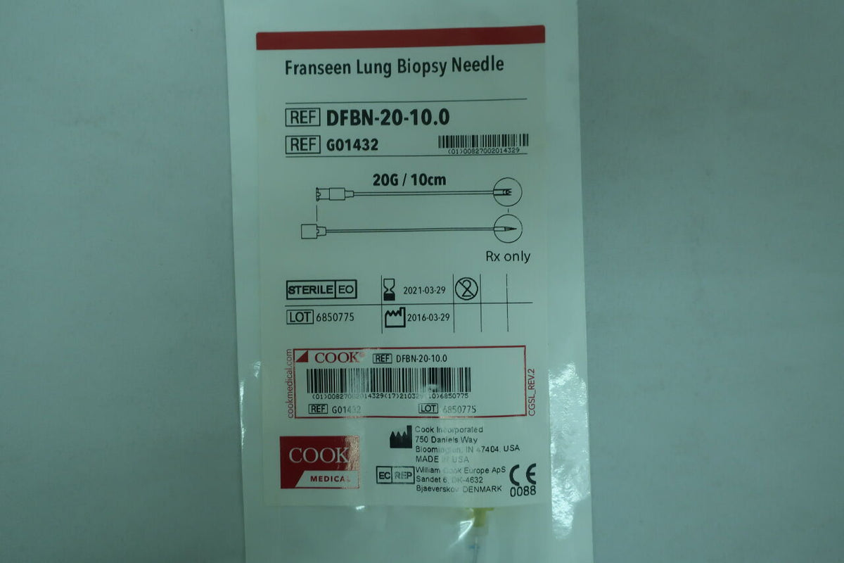 G01432 - COOK - franseen lung biopsy needle, 20g, (EA)
