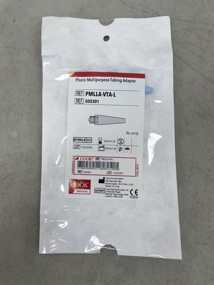 G05301 - COOK - Plastic Multipurpose Tubing Adapter, Sterile, (EA)