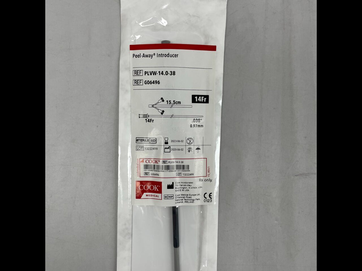 G06496 - COOK - Peel-Away Sheath Introducer 14F x 0.038", 15.5cm, (EA)