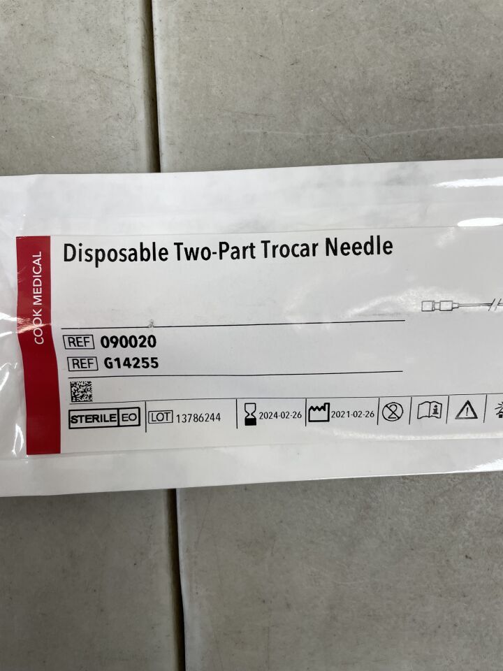 G14255 - COOK - Disposable Two-Part Trocar Needle 18G/20cm, (EA)