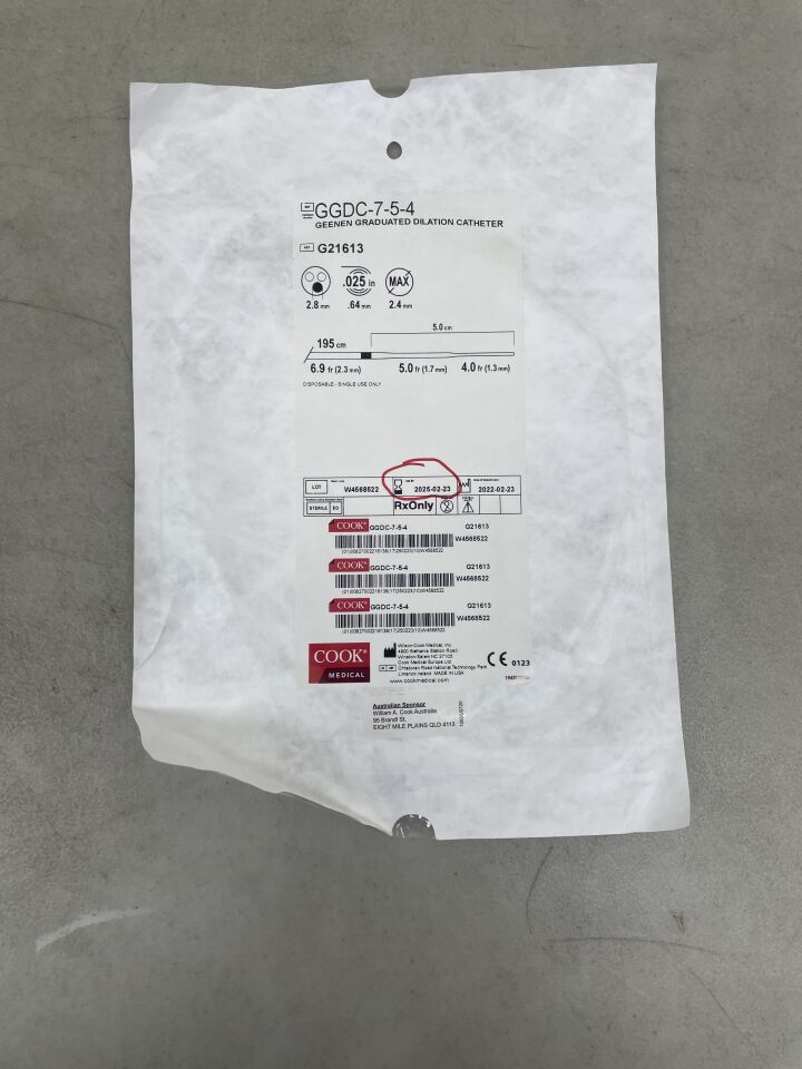 G21613 - COOK - Geenen Graduated Dilation Catheter, 6.9Fr x 195cm, (EA)