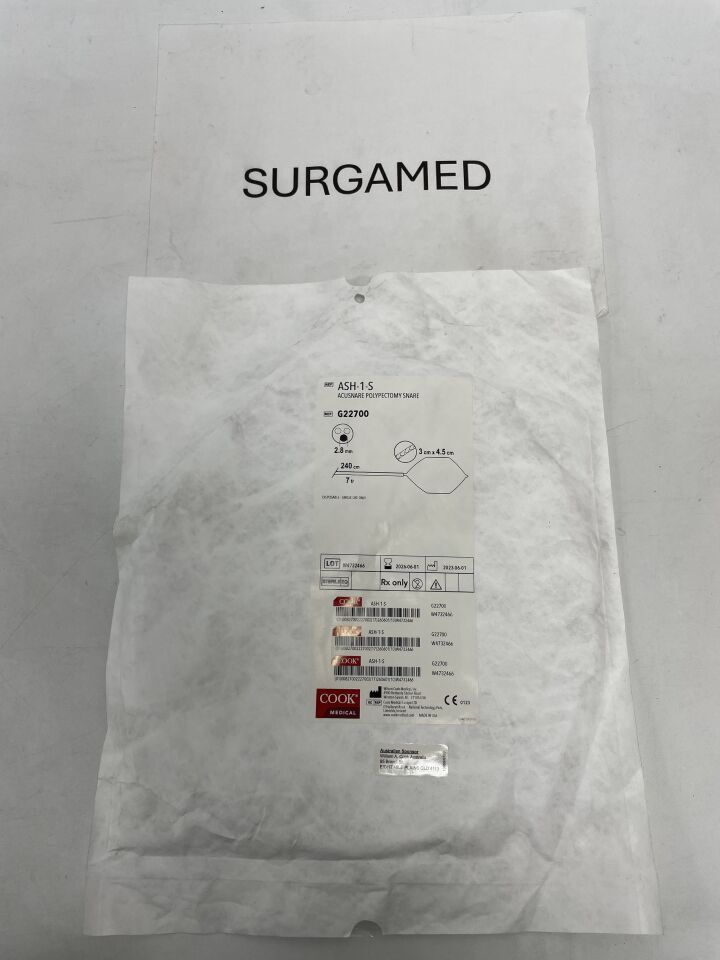 G22700 - COOK - Acusnare Polypectomy Snare - 3 x 4.5cm, ()