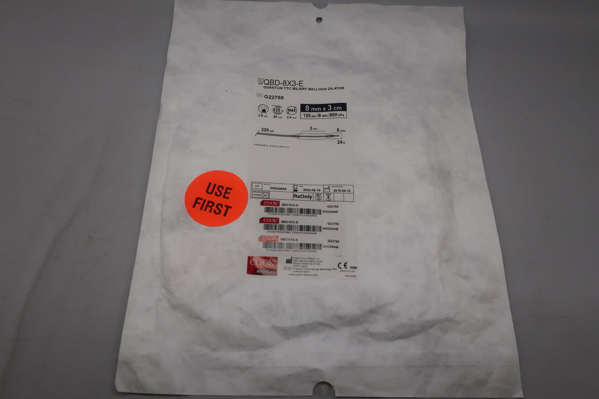 G22766 - COOK - Quantum TTC Biliary Balloon Dilator, 6.8 to 4.5 Fr Catheter Size, (EA)