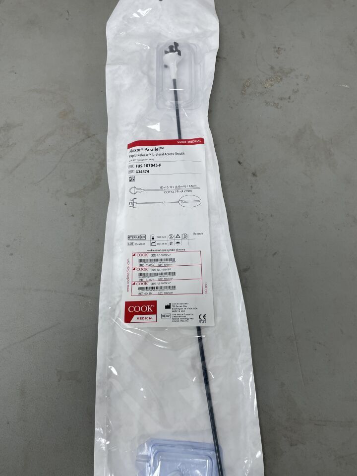 G34874 - COOK - Flexor Parallel Rapid Release Ureteral Access Sheath 10.7F x 45cm, (EA)