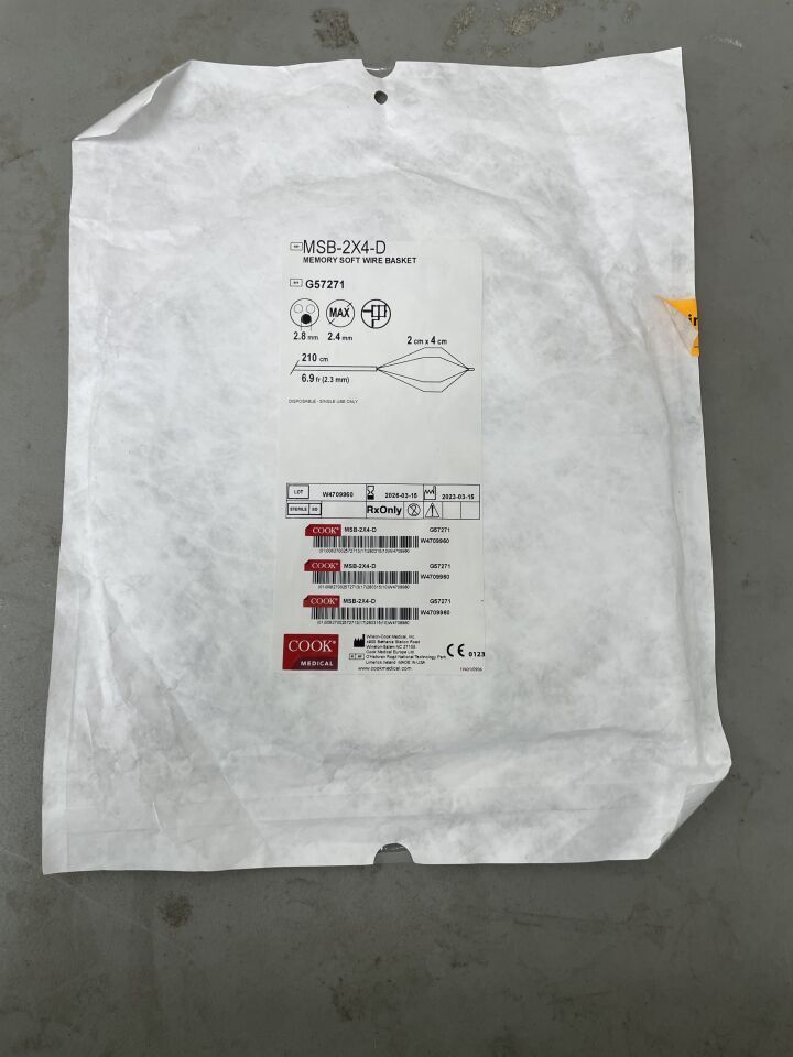 G57271 - COOK - Memory Basket 6.9F Soft Wire 2cm x 4cm, (EA)