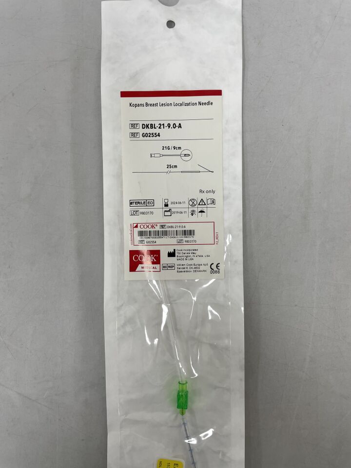 G02554 - COOK - Kopans Breast Lesion Localization Needle 21G x 9cm, ()