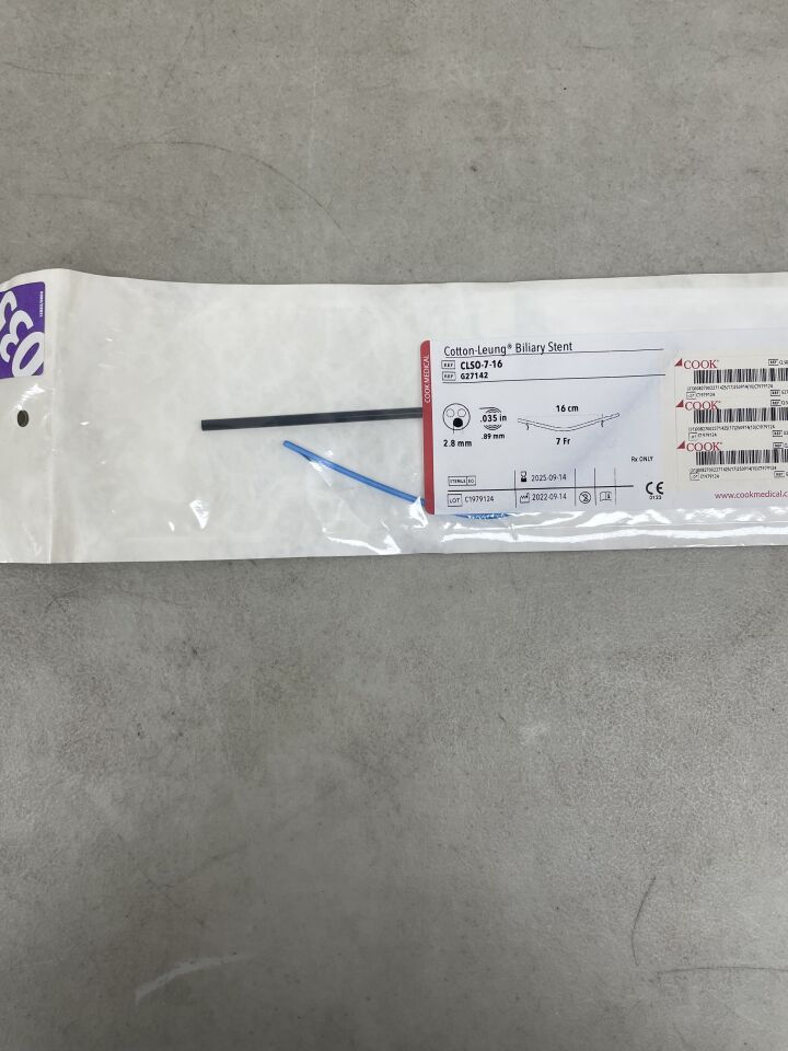 G27142 - COOK - Cotton-Leung Biliary Stent 10FR X 9CM, (EA)