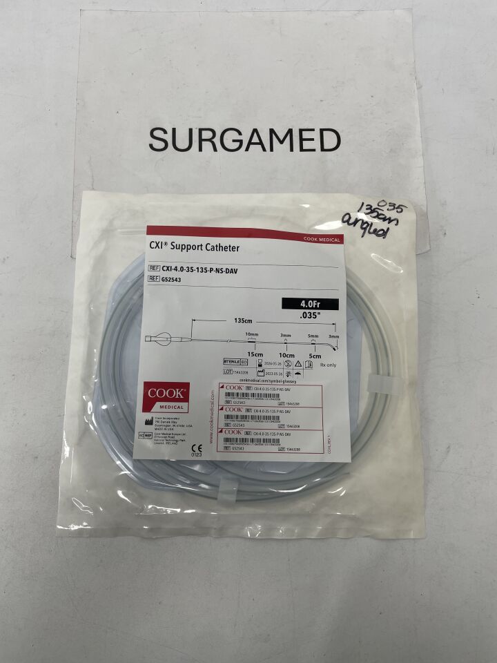 G52543 - COOK - CXI Support Catheter - 4.0Fr x .035" x 135cm, (EA)