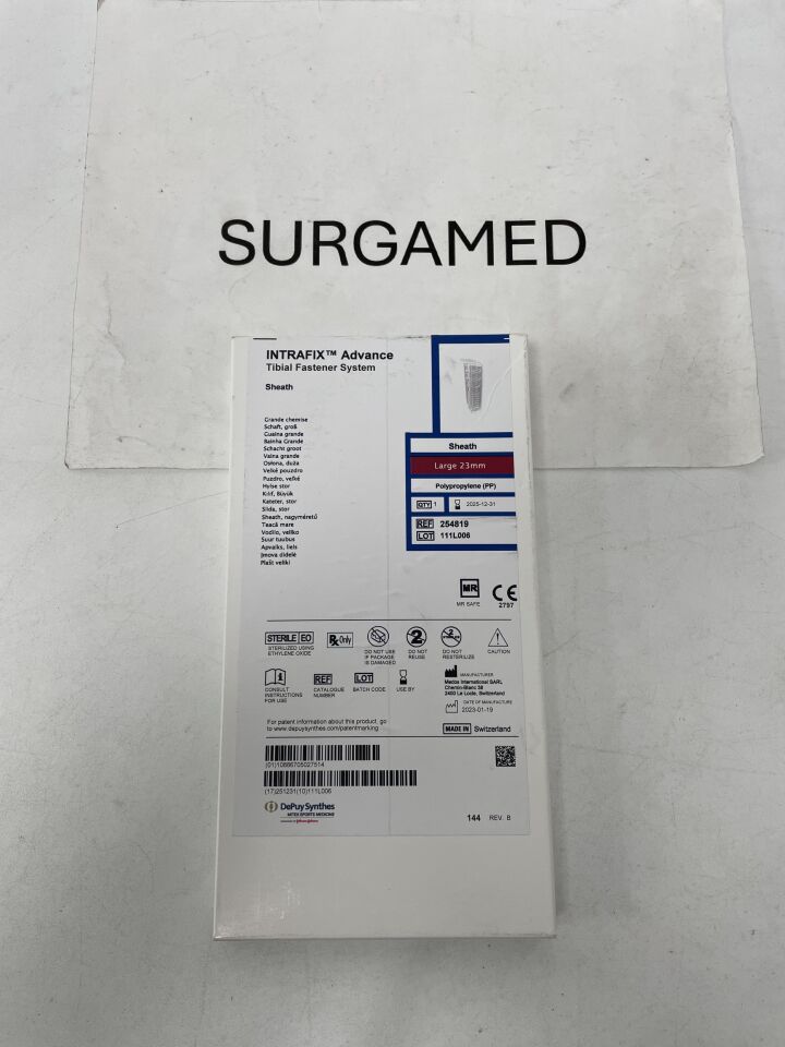 254819 - DEPUY - Intrafix Advance Tibial Fastener System PP Sheath, Large - 23mm, (BX/1)