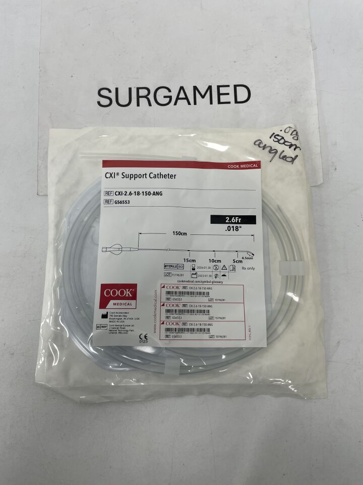 G56553 - COOK - CXI Support Catheter - 2.6Fr x .018" x 150cm, (EA)