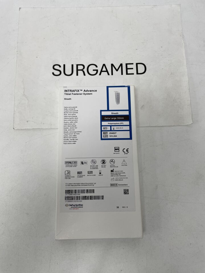 254827 - DEPUY - Intrafix Advance Tibial Fastener System PP Sheath, Extra Large - 30mm, (BX/1)