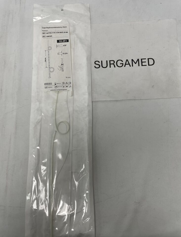 G48164 - COOK - Cope Nephroureterostomy Stent - Ultrathane - 10.2Fr x .038" x 24cm (L), ()