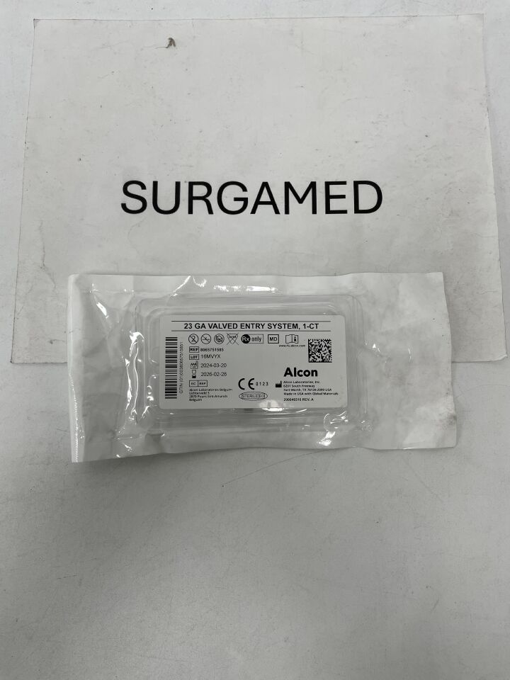 8065751585 - ALCON - 23 Ga Valved Trocar Cannula Entry System, 1 ct, (EA)