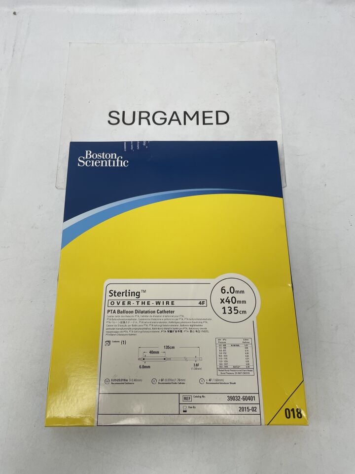 3903260401 - BOSTON SCIENTIFIC - Sterling Over-The-Wire PTA Balloon Dilatation Catheter 4F x 6.0mm x 40mm x 135cm, (EA)