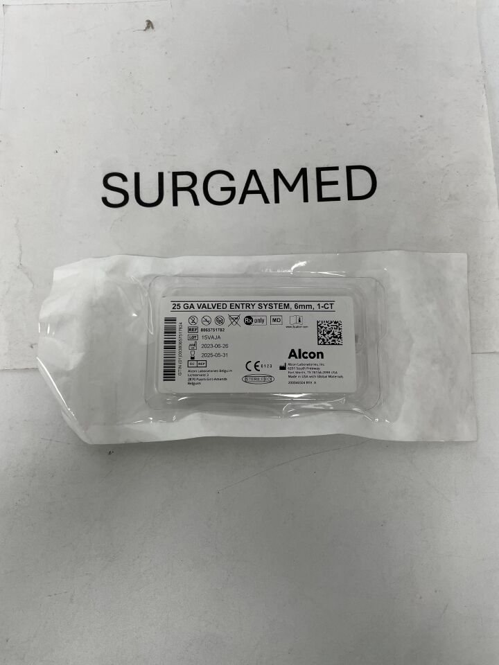 8065751782 - ALCON - 25 Ga 6mm Valved Trocar Cannula Entry System, 1 ct, (EA)